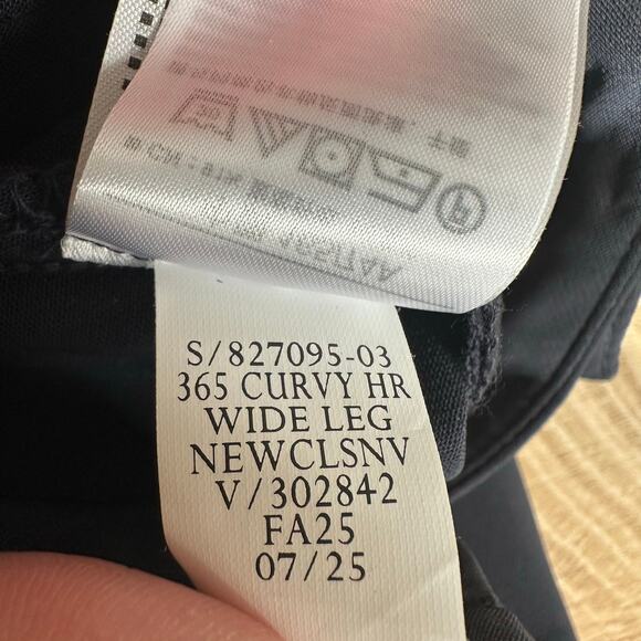 Gap Curvy 365 High Rise Pleated Trousers New Classic Navy Blue 8 - Picture 10 of 13